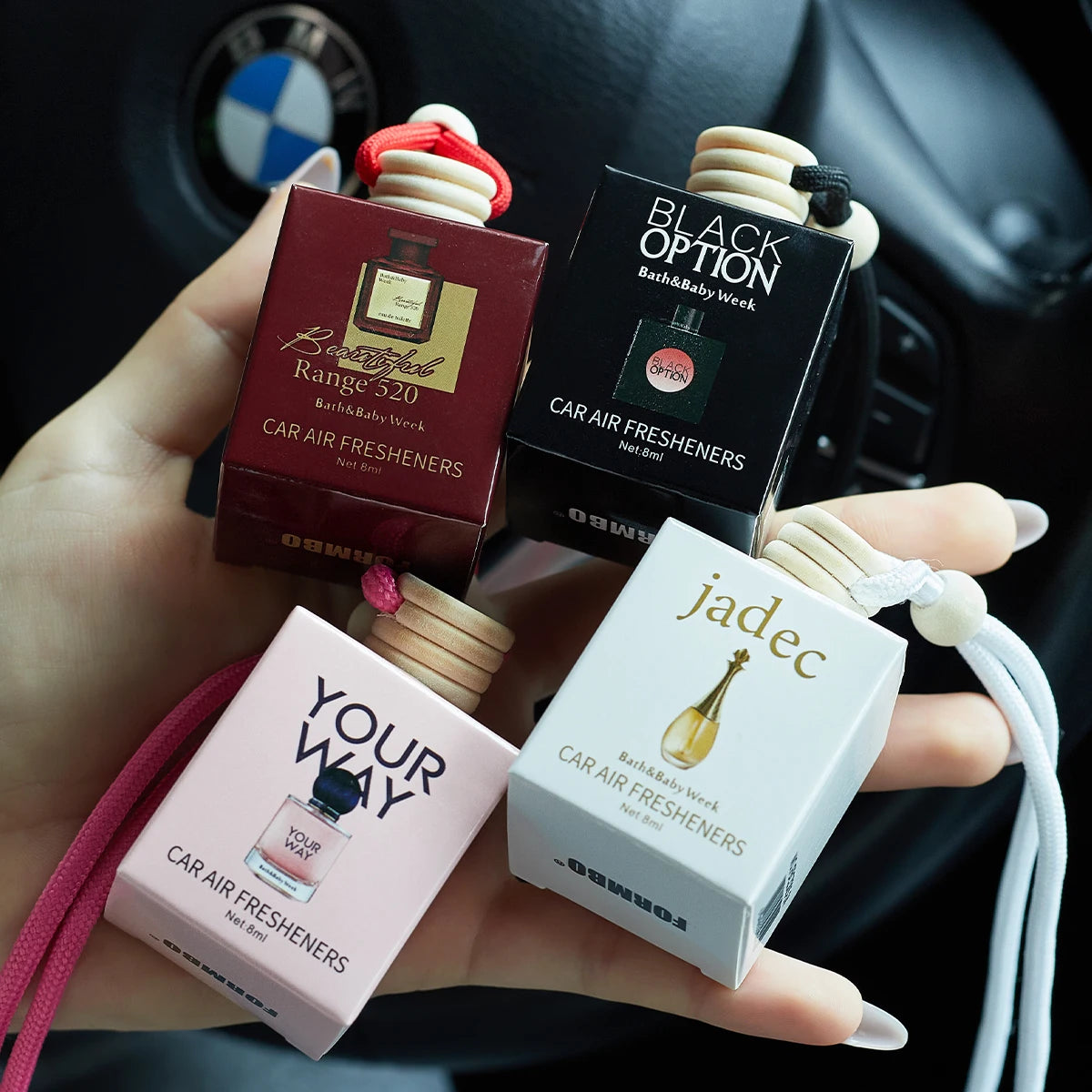 Perfume para coche, una fragancia para el interior del coche, un ambientador de larga duración para el coche, que mantiene un ambiente encantador y fresco.