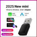 Mini reproductor multimedia portátil Carplay con soporte USB y SD. Accesorio compacto para coche.