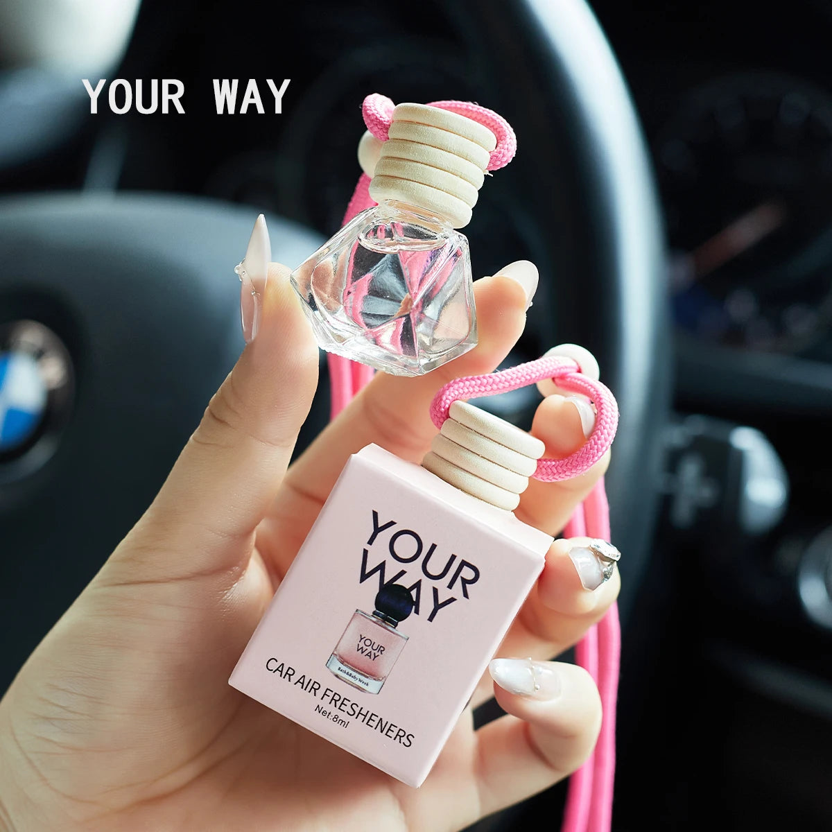 Perfume para coche, una fragancia para el interior del coche, un ambientador de larga duración para el coche, que mantiene un ambiente encantador y fresco.